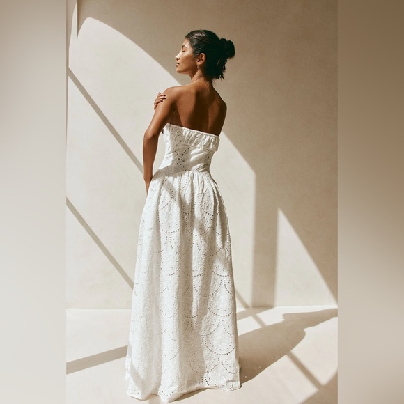 Sabo Skirt White Eyelet Maxi Dress - Picture 4 of 6